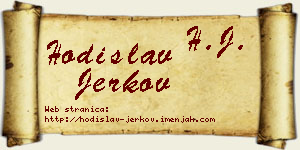 Hodislav Jerkov vizit kartica